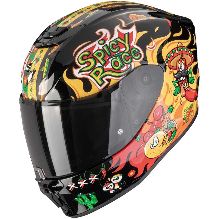 Шолом SCORPION EXO-JNR AIR YUCATAN black/yellow/red