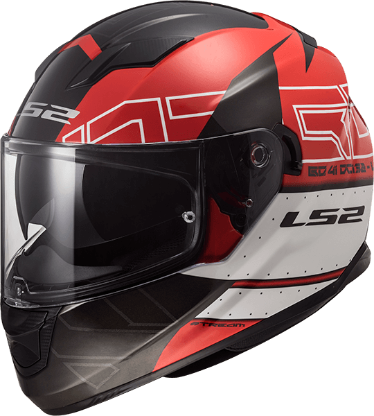 Мотошолом LS2 FF320 Stream Evo Kub Red Black