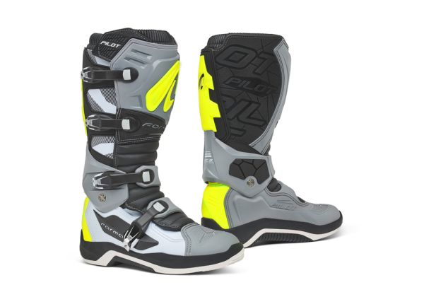 Мотовзуття FORMA PILOT grey/white/yellowfluo