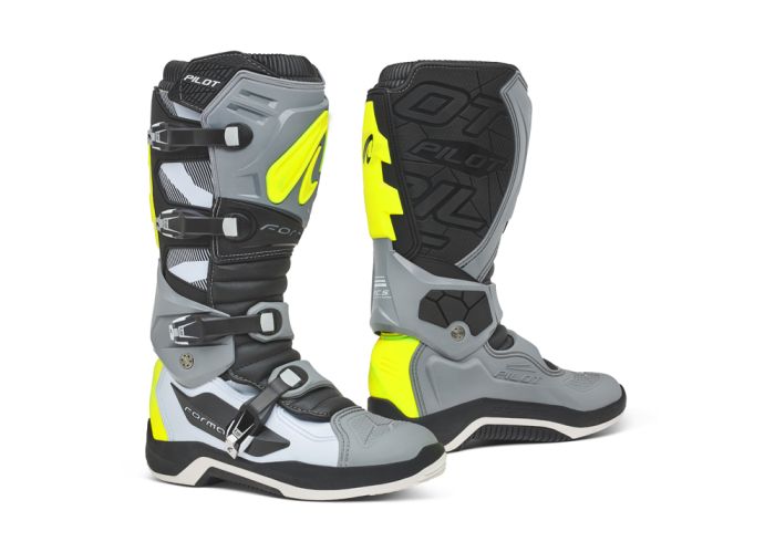 Мотовзуття FORMA PILOT grey/white/yellowfluo
