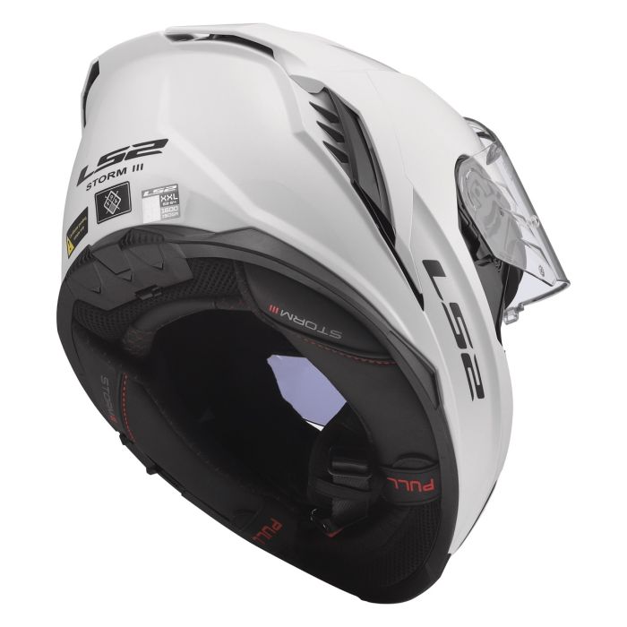 Мотошолом LS2 FF818 Storm 3 Solid Gloss White