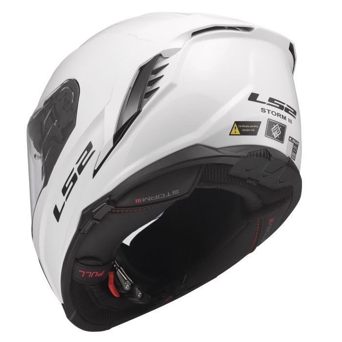 Мотошолом LS2 FF818 Storm 3 Solid Gloss White