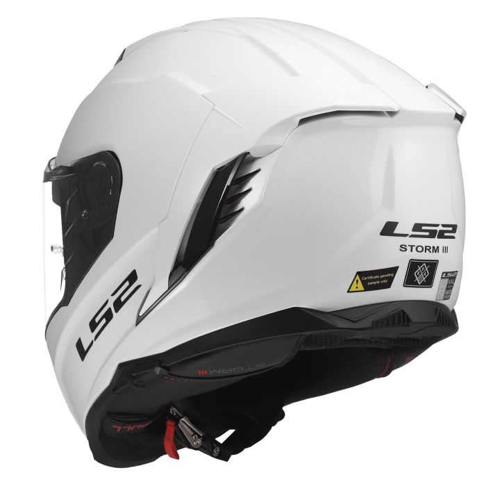 Мотошолом LS2 FF818 Storm 3 Solid Gloss White