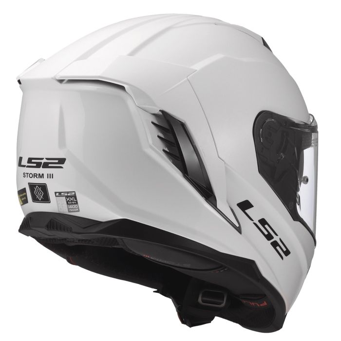 Мотошолом LS2 FF818 Storm 3 Solid Gloss White
