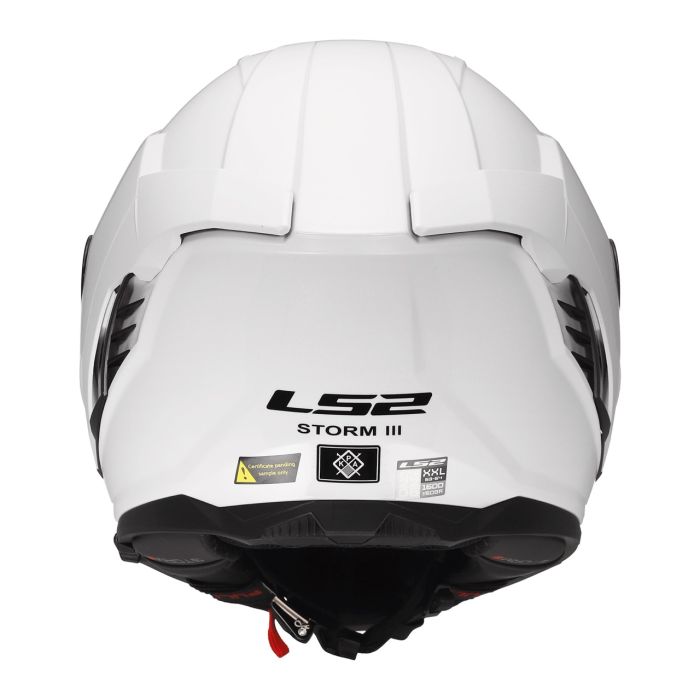 Мотошолом LS2 FF818 Storm 3 Solid Gloss White