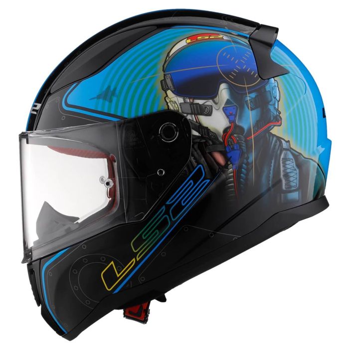 Мотошолом LS2 FF353 Rapid Mach II Fighter Pilot