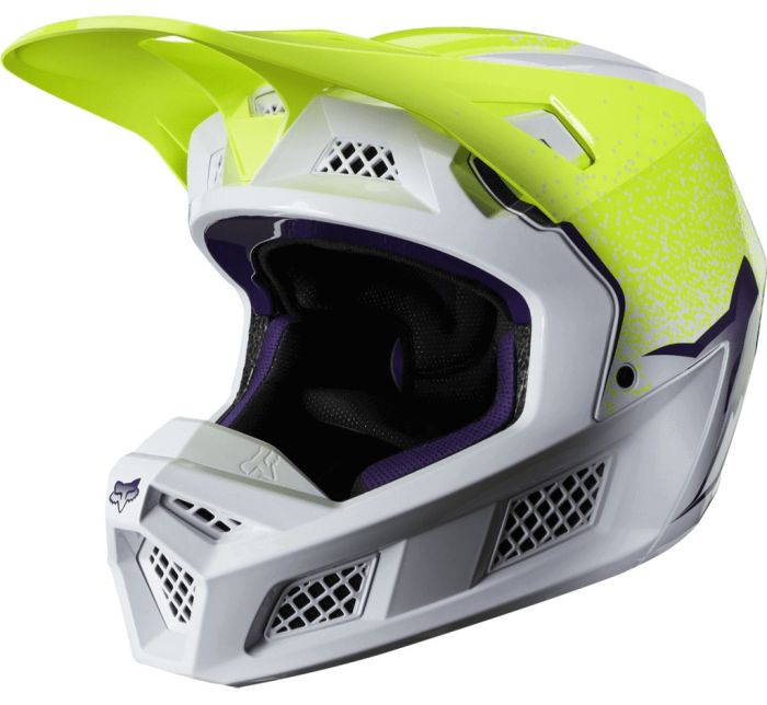 Мотошолом Fox V3 Honr Flo Yellow