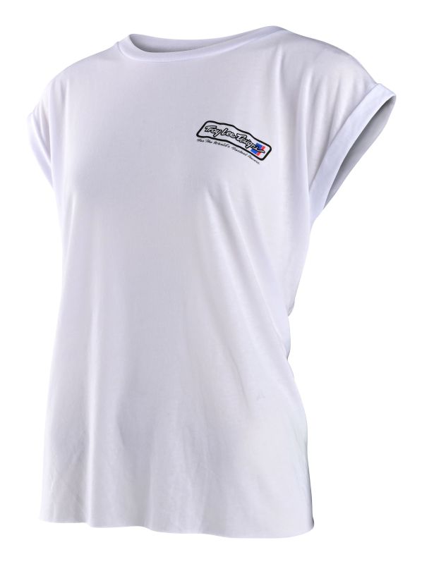 Футболка TLD WOMENS GO FASTER SS TEE WHITE