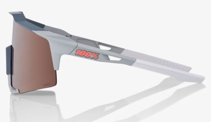 Окуляри Ride 100% Speedcraft - Soft Tact Stone Grey - Hiper Crimson Silver Mirror Lens