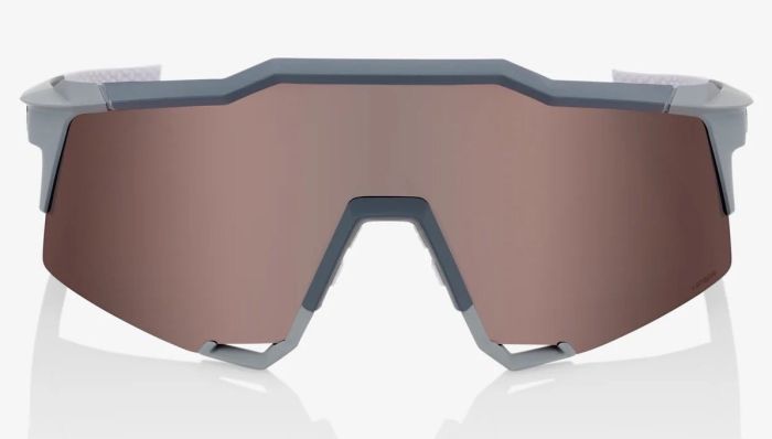 Окуляри Ride 100% Speedcraft - Soft Tact Stone Grey - Hiper Crimson Silver Mirror Lens