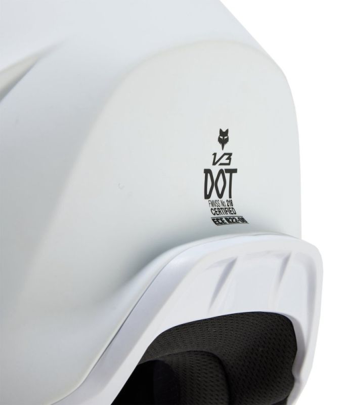 Шолом Fox V3 Solid Helmet Matte White