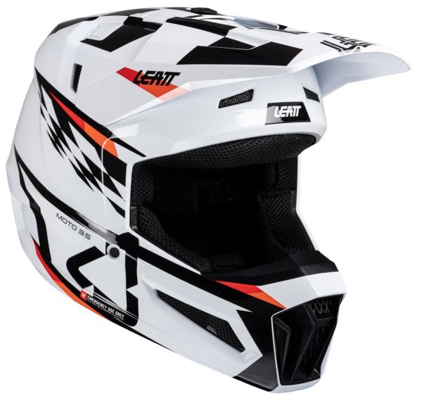 Шолом Leatt Moto 3.5 Jr Helmet + Goggle White