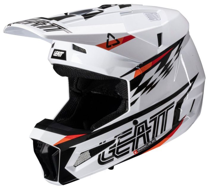 Шолом Leatt Moto 3.5 Jr Helmet + Goggle White
