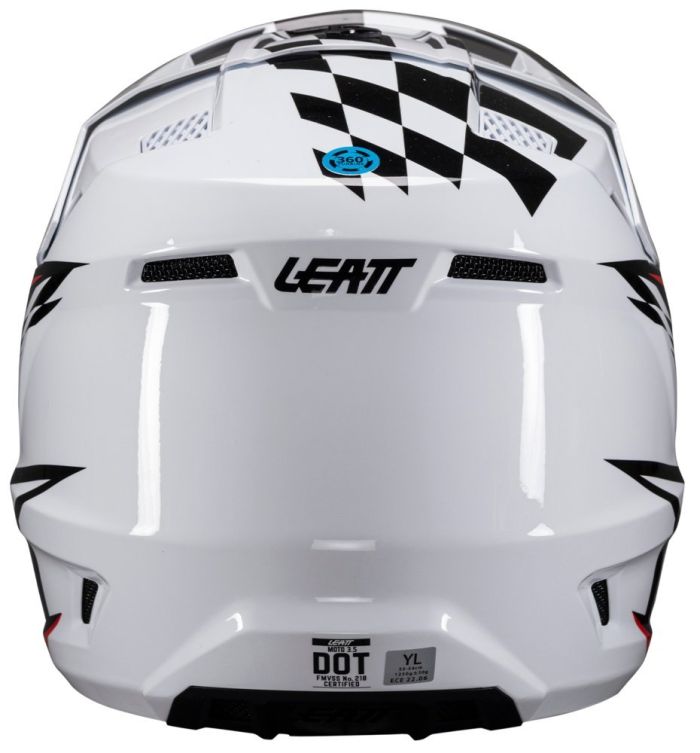 Шолом Leatt Moto 3.5 Jr Helmet + Goggle White