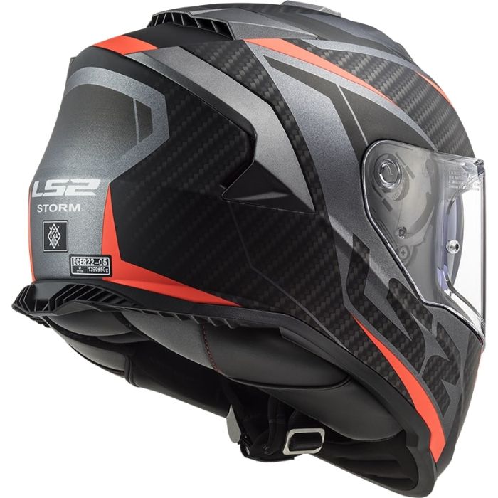 Мотошолом LS2 FF800 Storm 2 Racer Matt Titanium Orange