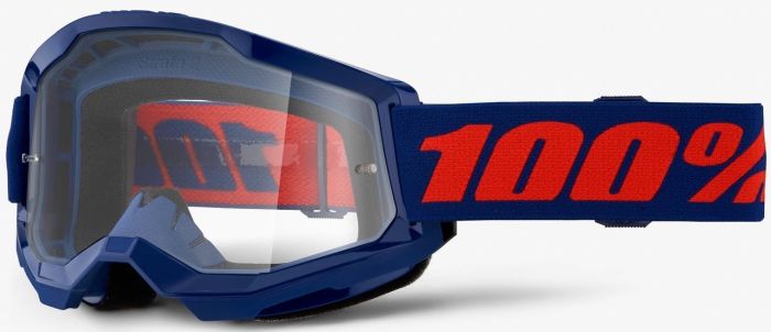 Окуляри 100% Strata 2 Goggle Navy - Clear Lens