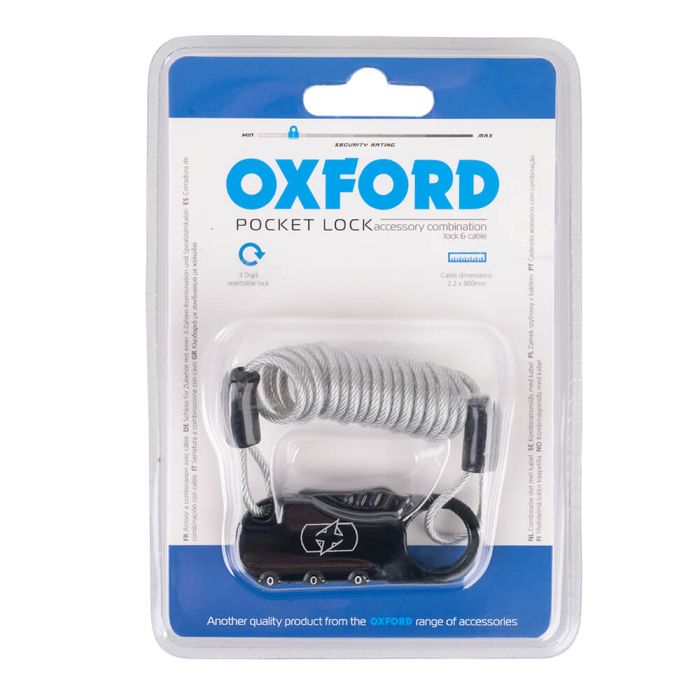 Замок кодовий Oxford Pocket Lock 2.2 x 900mm