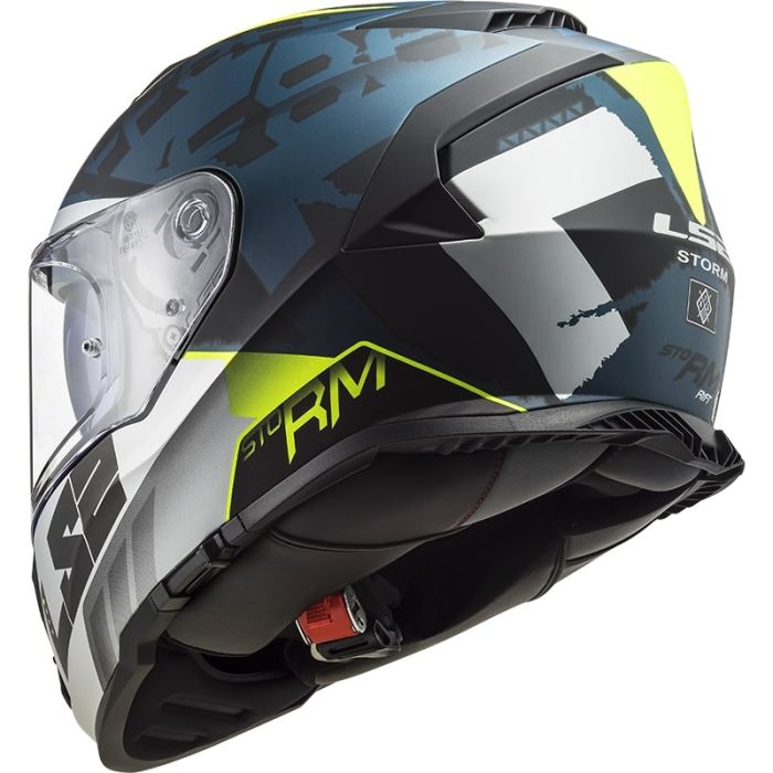 Мотошолом LS2 FF800 Storm Sprinter Matt Black Silver Cobalt