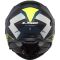 Мотошолом LS2 FF800 Storm Sprinter Matt Black Silver Cobalt