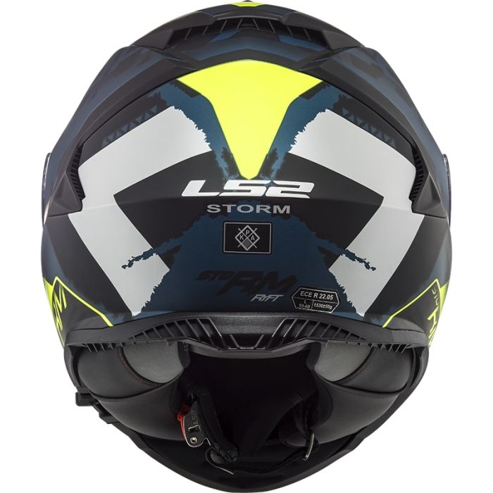 Мотошолом LS2 FF800 Storm Sprinter Matt Black Silver Cobalt
