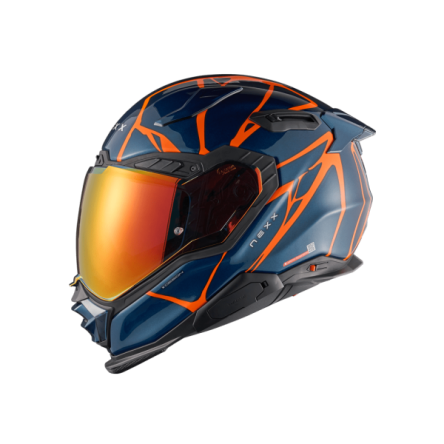 Мотошолом Nexx X.WST3 B-SIDE BLUE TEAL.ORANGE