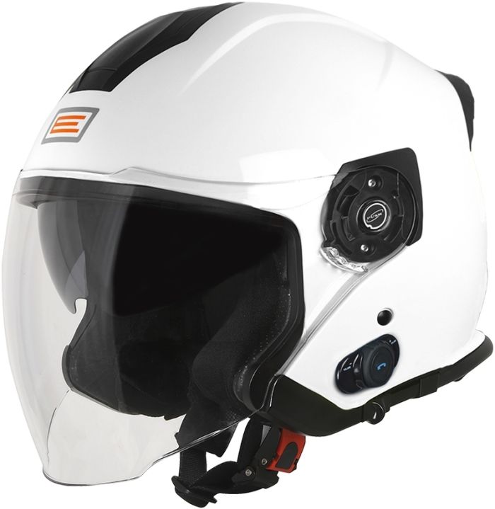 Мотошолом Origine Palio 2.0 + Bluetooth Solid White Gloss