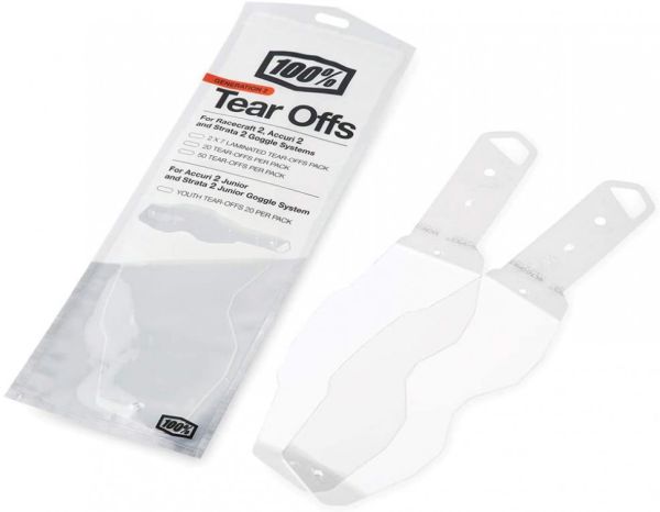 Зривки Ride 100% Tear-Offs (Gen 2) - 2x7 pack