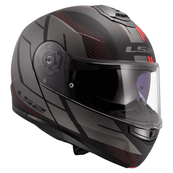 Мотошолом LS2 FF908 Strobe 2 Code Black Grey