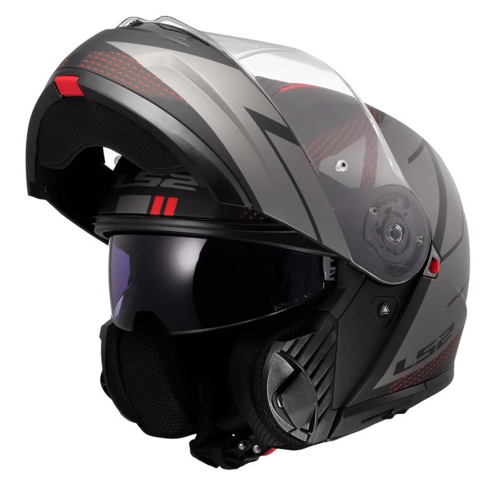 Мотошолом LS2 FF908 Strobe 2 Code Black Grey