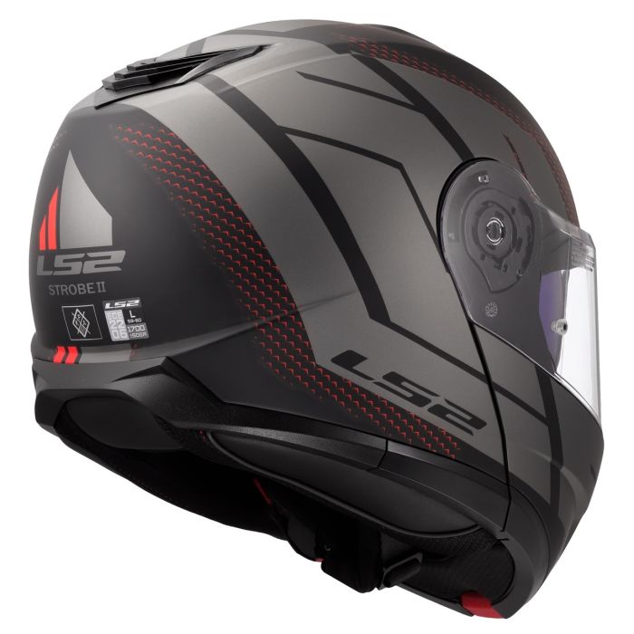Мотошолом LS2 FF908 Strobe 2 Code Black Grey