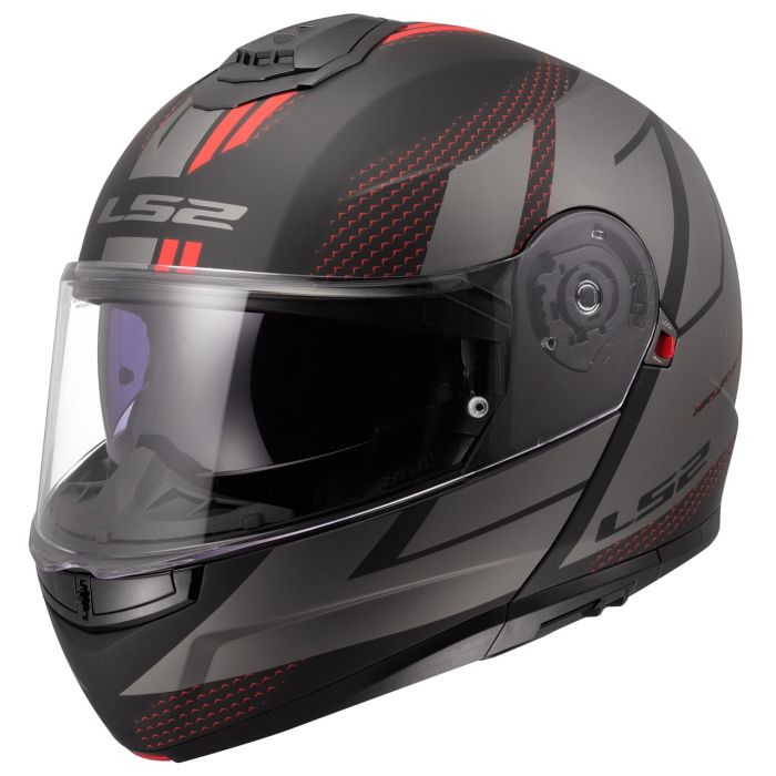 Мотошолом LS2 FF908 Strobe 2 Code Black Grey