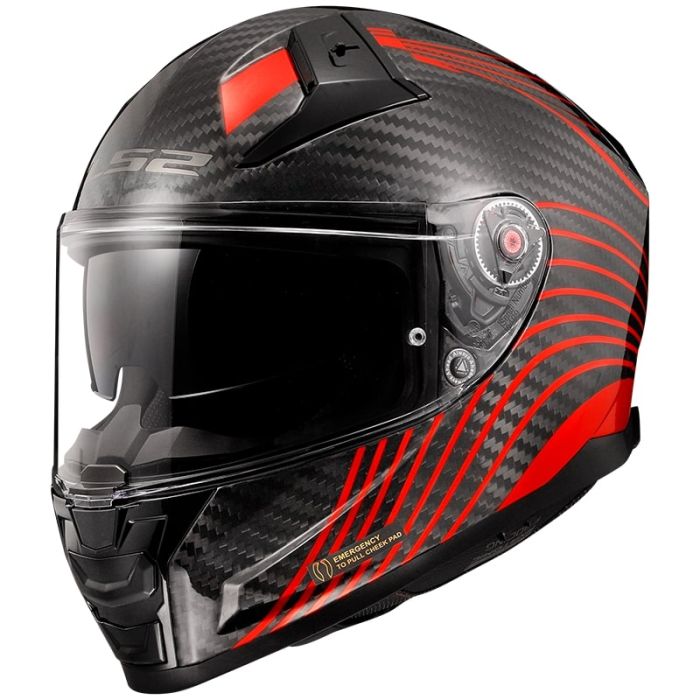 Мотошолом LS2 FF811 Vector 2 C Flux Gloss Red
