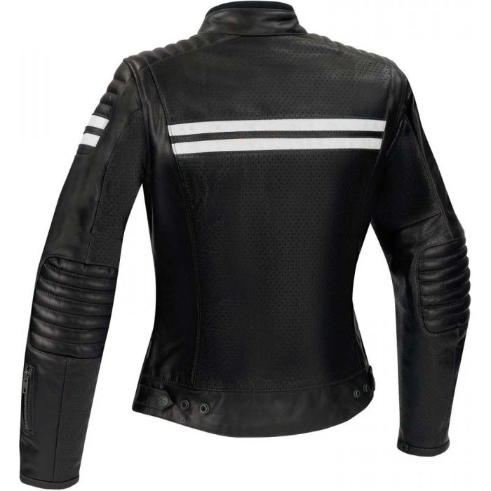 Куртка SEGURA шкіра LADY STRIPE PERFORATED black