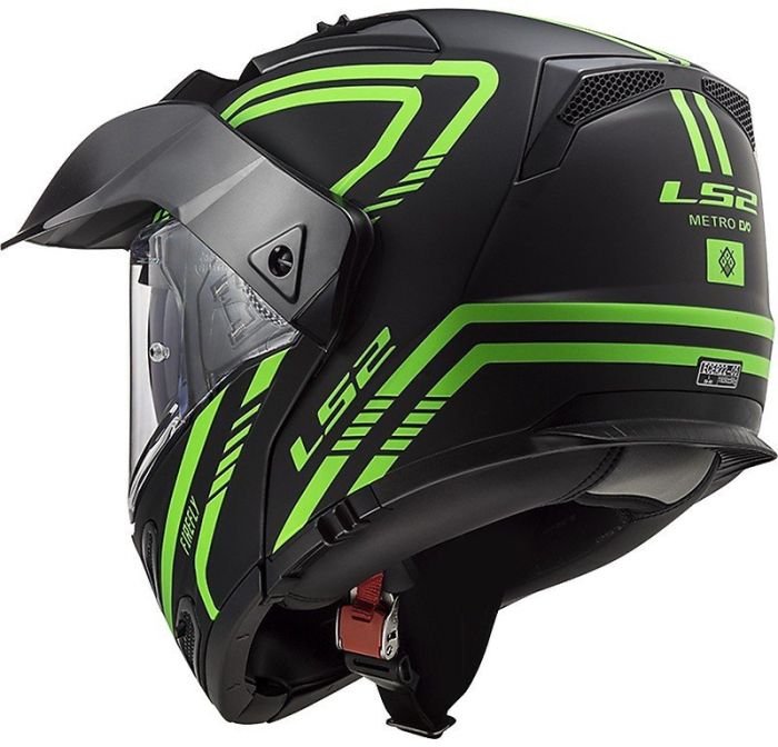 Мотошолом LS2 FF324 Metro Evo Firefly Matt Glow Green P/J