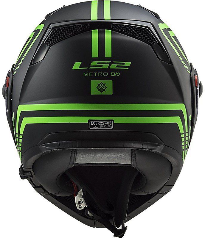 Мотошолом LS2 FF324 Metro Evo Firefly Matt Glow Green P/J