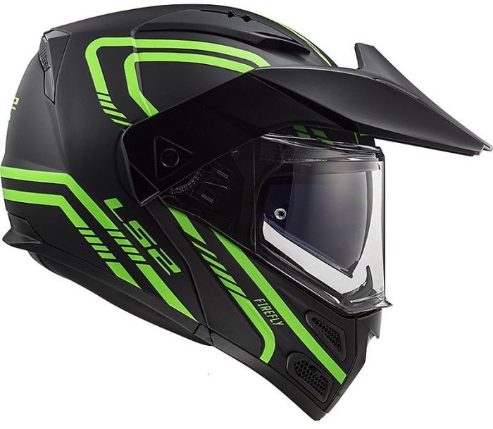 Мотошолом LS2 FF324 Metro Evo Firefly Matt Glow Green P/J