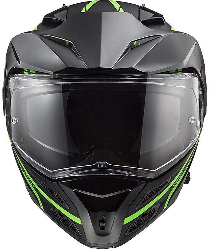 Мотошолом LS2 FF324 Metro Evo Firefly Matt Glow Green P/J