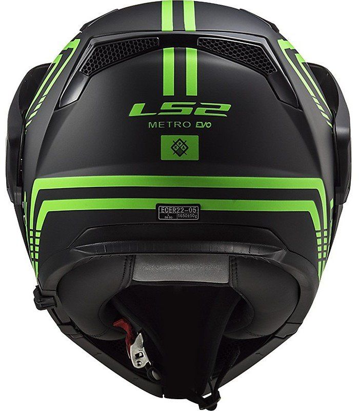 Мотошолом LS2 FF324 Metro Evo Firefly Matt Glow Green P/J