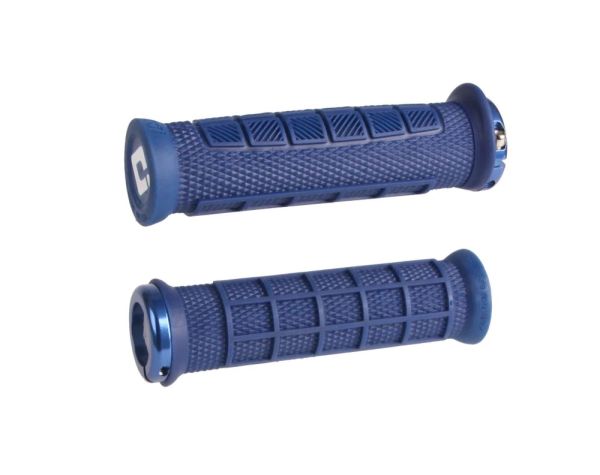 Гріпси ODI Elite Pro, V2.1 Lock-On, Navy Blue w/Blue Clamp