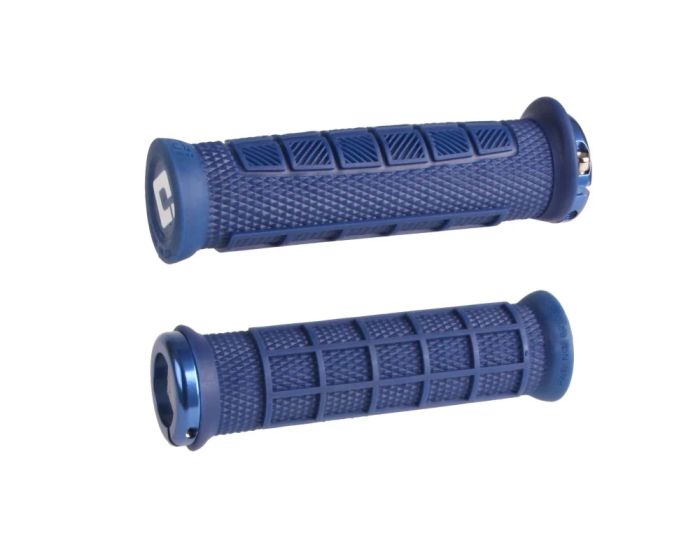 Гріпси ODI Elite Pro, V2.1 Lock-On, Navy Blue w/Blue Clamp