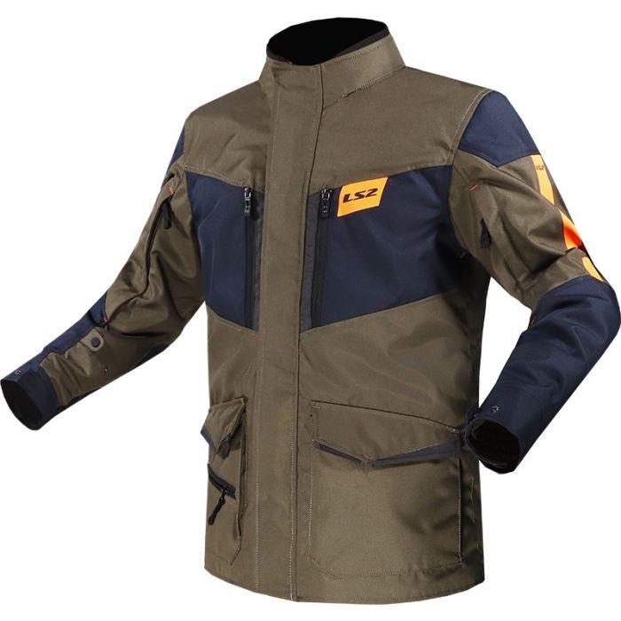 Куртка LS2 Metropolis Evo Man Jacket Khaki Blue Orange