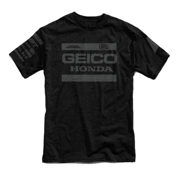 Футболка Ride 100% ZONE Geico/Honda Tech Tee Black