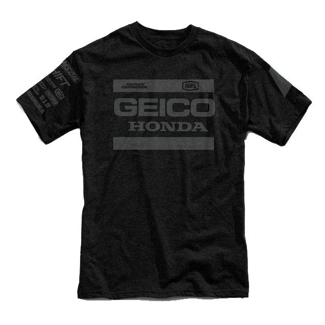Футболка Ride 100% ZONE Geico/Honda Tech Tee Black