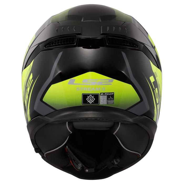 Мотошолом LS2 FF808 Stream 2 Fury Black Hi-Vis Yellow