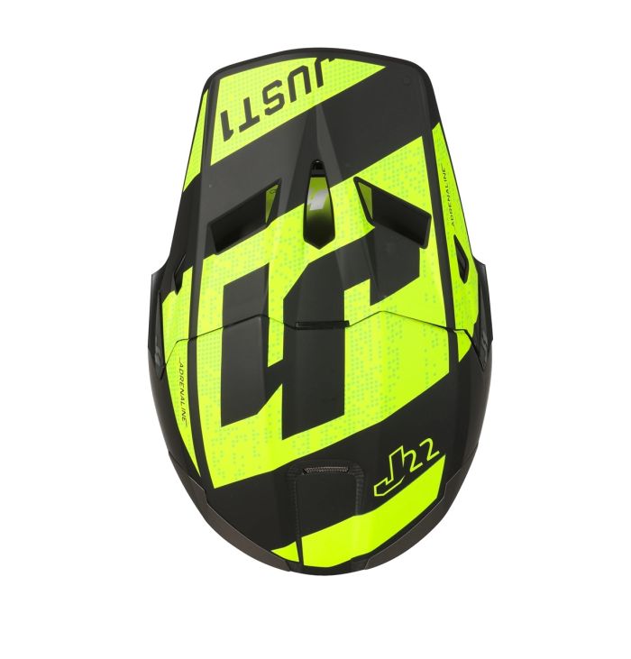 Мотошолом Just1 J22 Adrenaline Fluo Yellow Carbon Matt