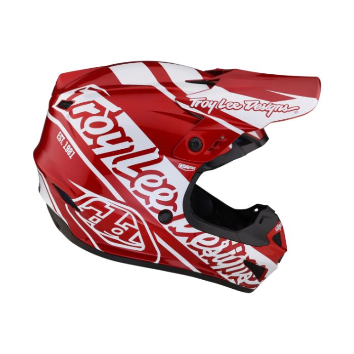 Мотошолом TLD GP HELMET SLICE [RED/ WHITE]