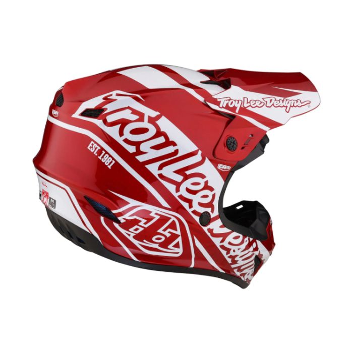 Мотошолом TLD GP HELMET SLICE [RED/ WHITE]