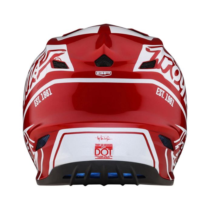 Мотошолом TLD GP HELMET SLICE [RED/ WHITE]