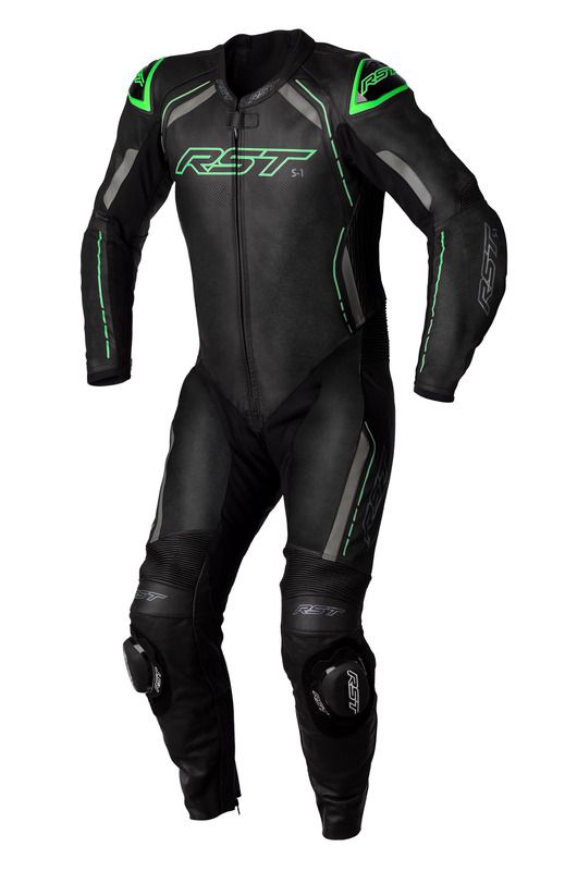 Комбінезони RST S1 CE Leather Suit - Black/Grey/Neon Green