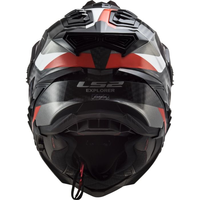 Мотошолом LS2 MX701 C Explorer Frontier Gloss Titanium Red